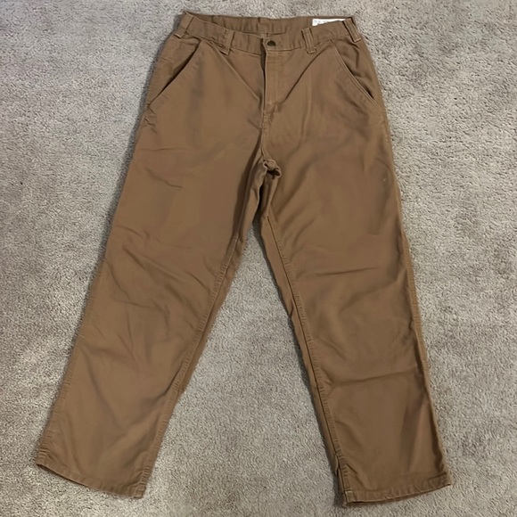 Carhartt Dungaree Tan Straight Leg Pants - Picture 4 of 9